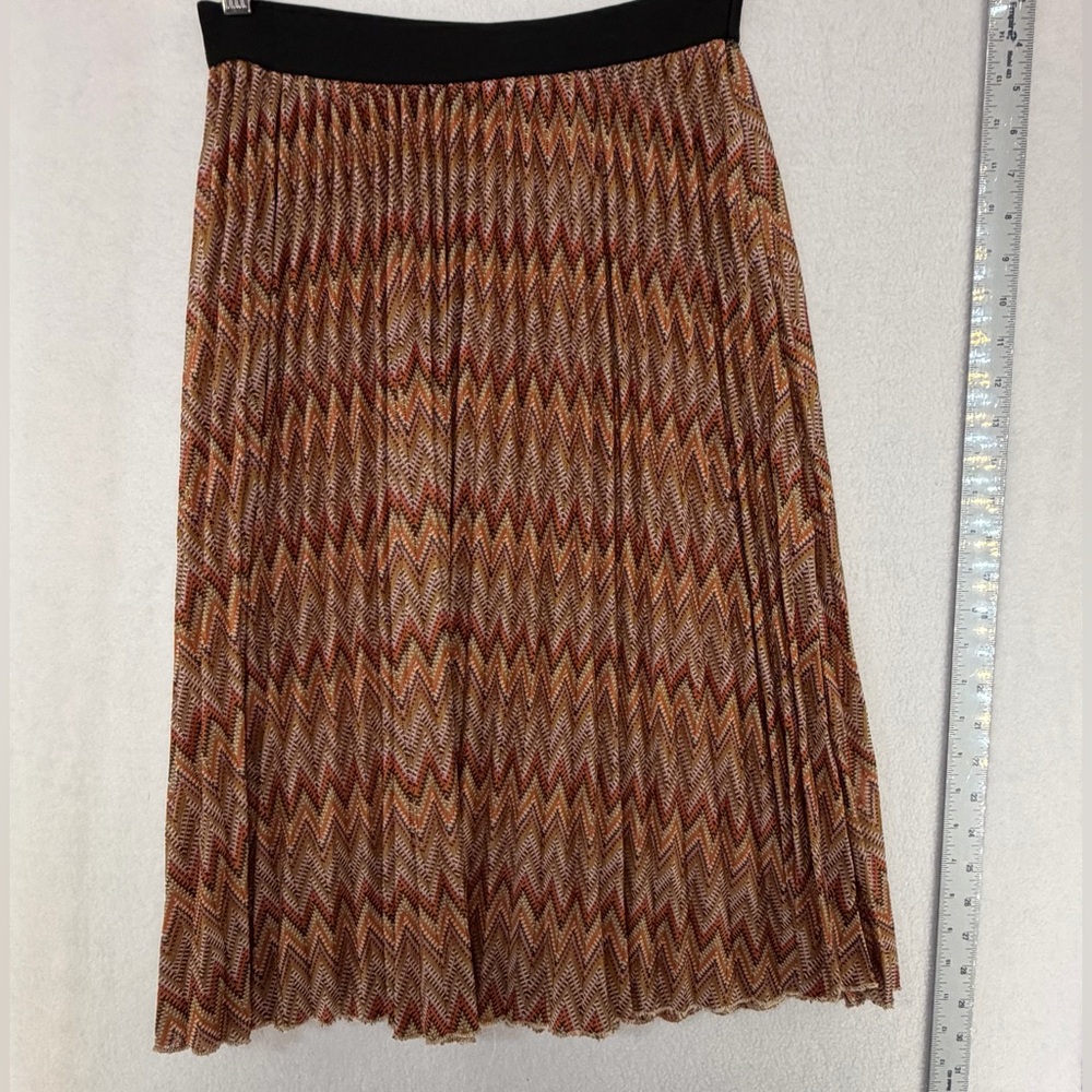 Chevron A-Line Skirt in Multicolor